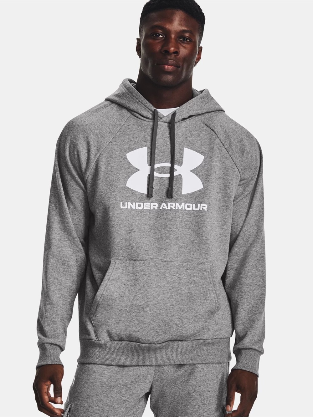 Men’s Under Armour Loose Fit Cold Gear Rival Fleece Logo Hoodie - Size XL